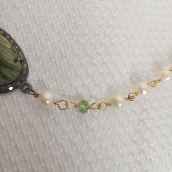 Lovely Ivory Rustic Beaded Tassel with Rhinestone, - Picture 11 of 15